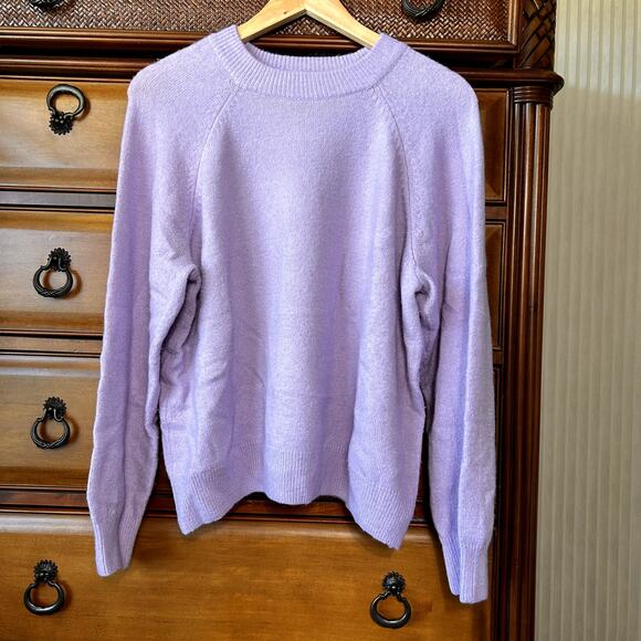 Vince Camuto Women´s Marshmello Cottage Pastel Lilac Mock Neck sweater size XL - Picture 2 of 10